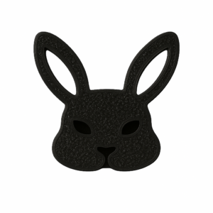 Black rabbit face
