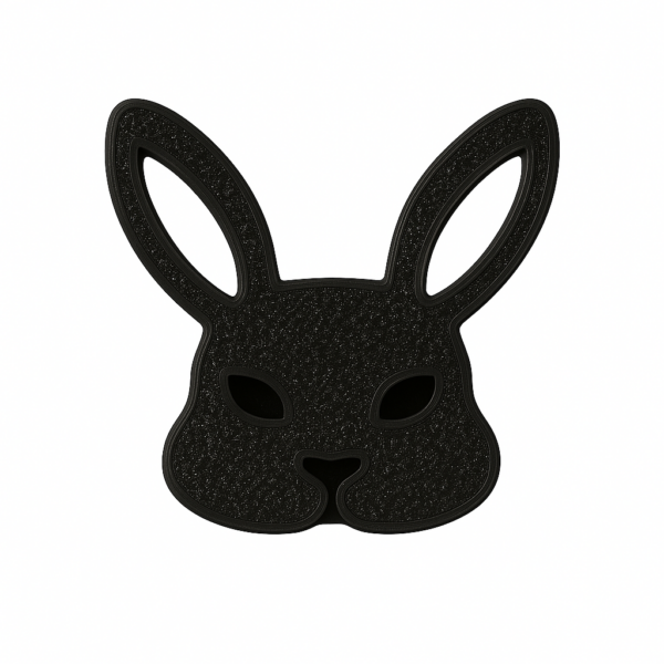 Poly Face Rabbit Black Rabbit Face – ptg3d.com